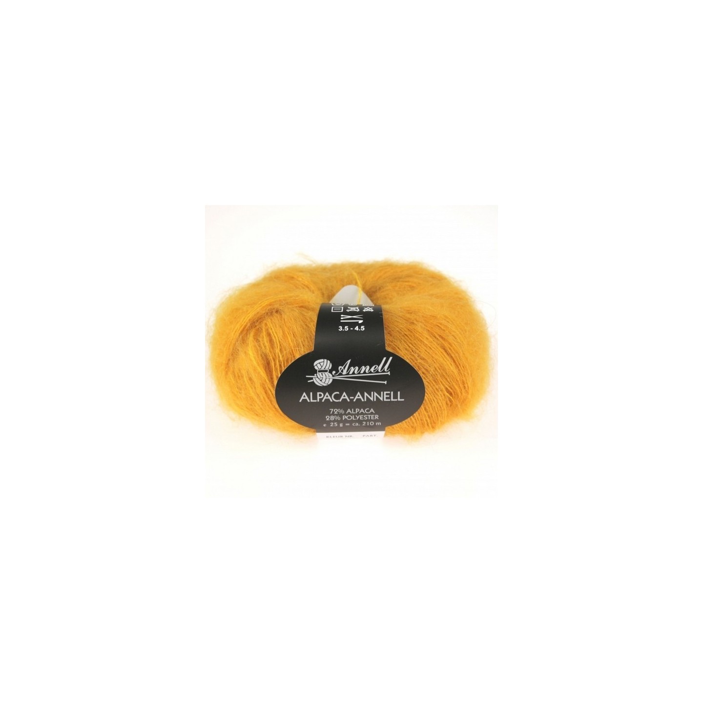 Knitting yarn Annell Alpaca Annell 5706 ocher