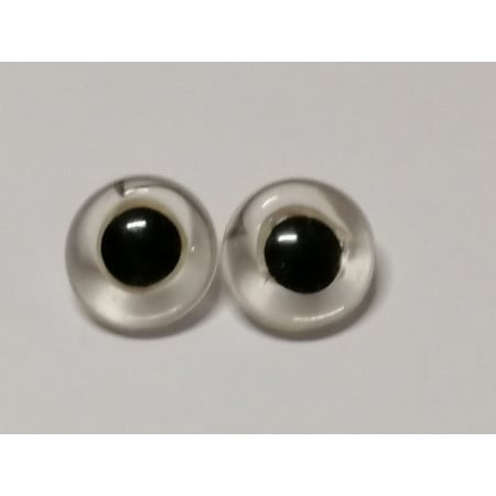   Dierenoog 15 mm in glas helder