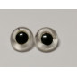 glass animal eye to sew 15 mm clear
