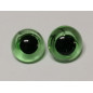 glass animal eye to sew 15 mm green