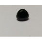 Dierenneus 12 mm driehoek vlak - zwart