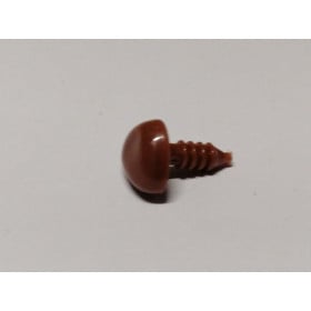   Dierenneus 12 mm driehoek vlak - bruin