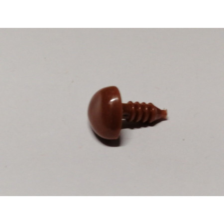 Nez 12 mm triangle plat brun