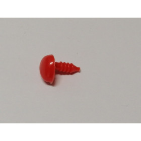 Dierenneus 12 mm driehoek vlak - rood