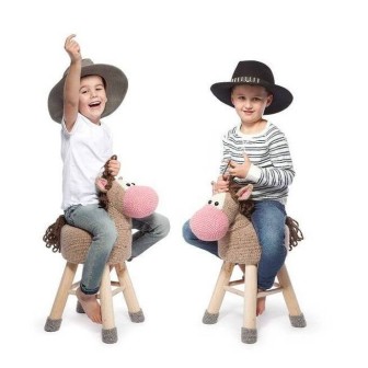   Tabourets animaliers au crochet partie 1