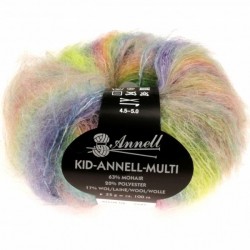 Laine à tricoter mohair Kid Annell Multi 3182