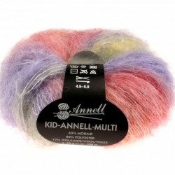 Mohair knitting yarn Kid Annell Multi 3188
