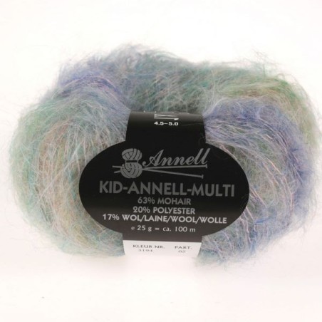 Mohair breiwol Annell Kid Annell Multi 3194