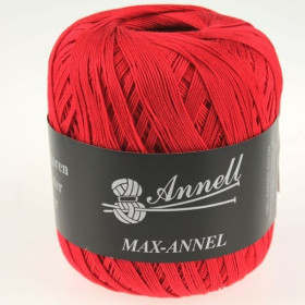 Annell crochet yarn Max 3412 red