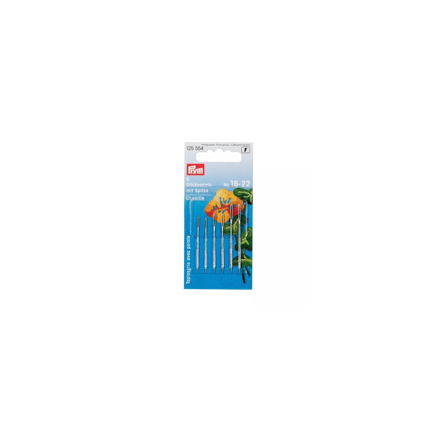 Chenille needles with sharp point 18-22