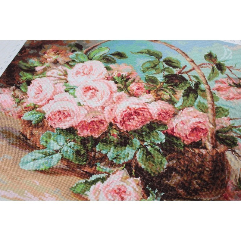 Borduurpakket Mand met rozen Borduurpakket Mand met rozen