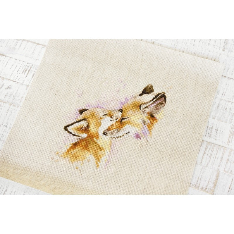 Kit de broderie renards