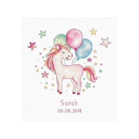 Stickset Einhorn