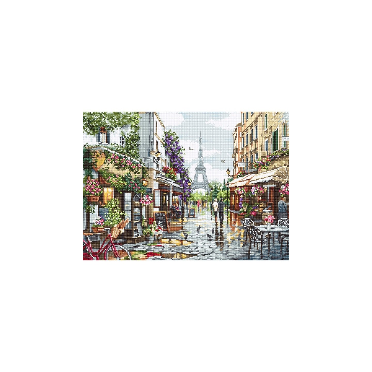 Luca-S Stickset Paris in den Blumen