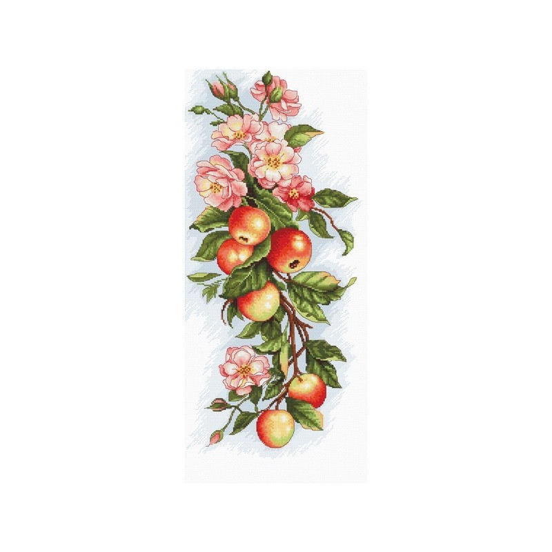 Borduurpakket Samenstelling met appels