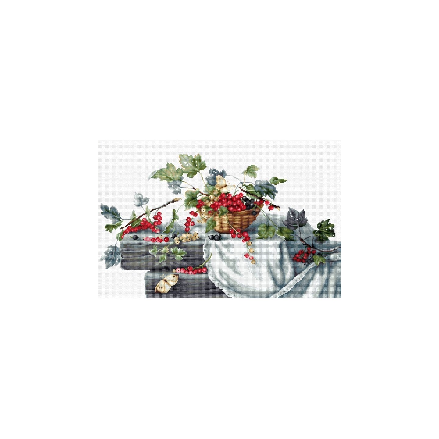 Luca-S Embroidery kit Red Currants