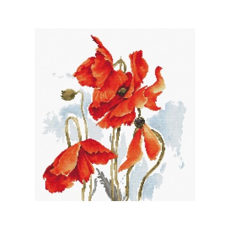 Stickset Poppies 6