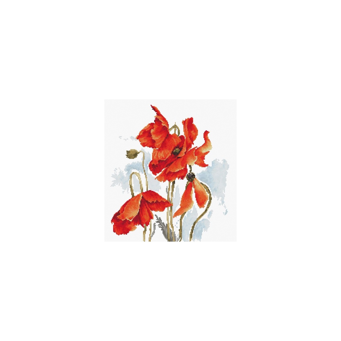 Luca-S Kit de broderie Coquelicots 6