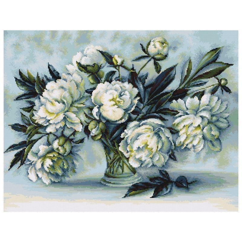 Kit de broderie pivoines Kit de broderie pivoines