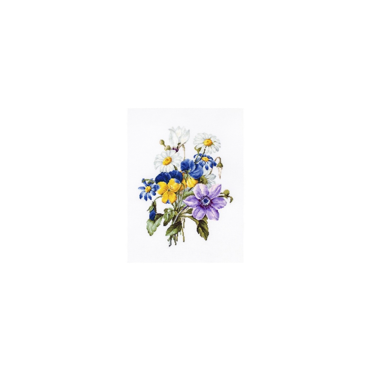 Luca-S Kit de broderie Bouquet de fleurs 1