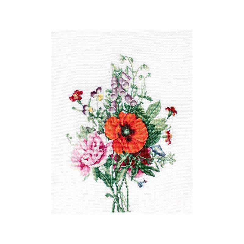 Kit de broderie Bouquet de fleurs 2 Kit de broderie Bouquet de fleurs 2