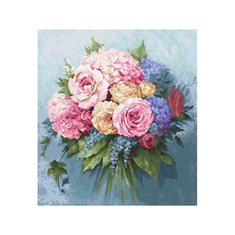 Embroidery kit Bouquet Embroidery kit Bouquet