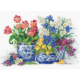 Kit de broderie Fleurs de printemps 3 Kit de broderie Fleurs de printemps 3