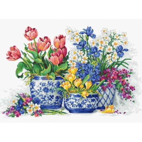 Stickset Frühlingsblumen 3