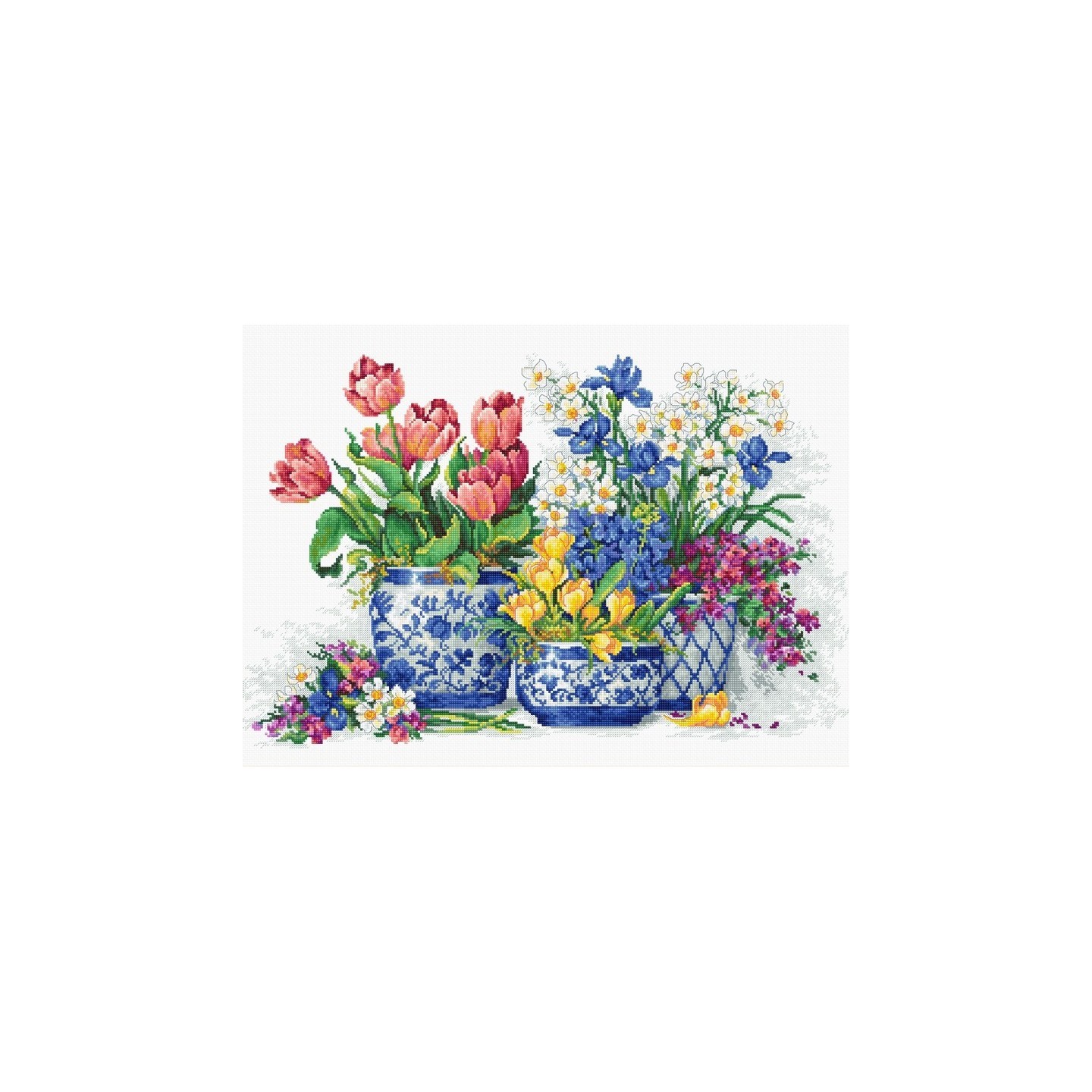 Luca-S Borduurpakket Lente bloemen 3