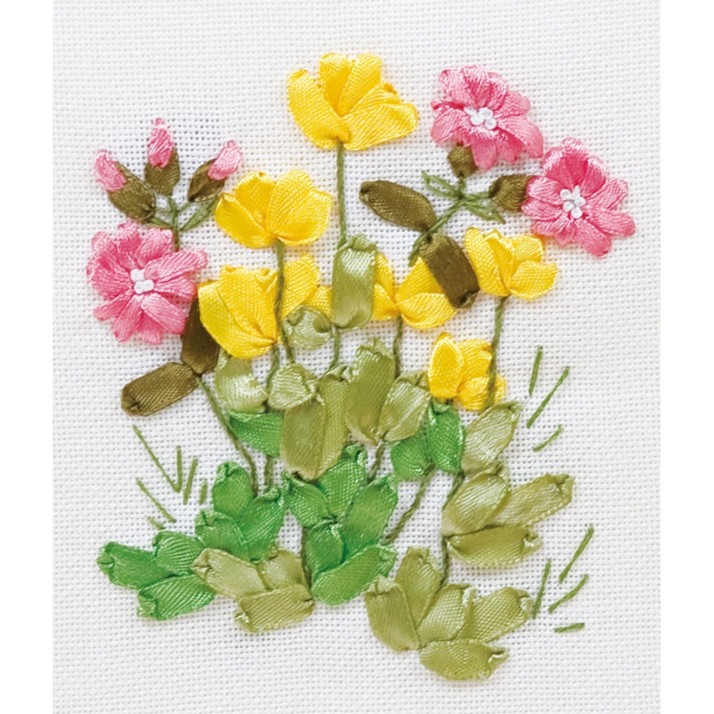 Borduurpakket Boterbloemen en longkruid