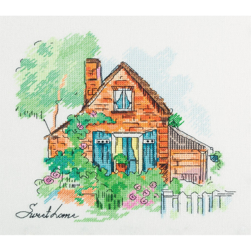 Borduurpakket Gezellig huis