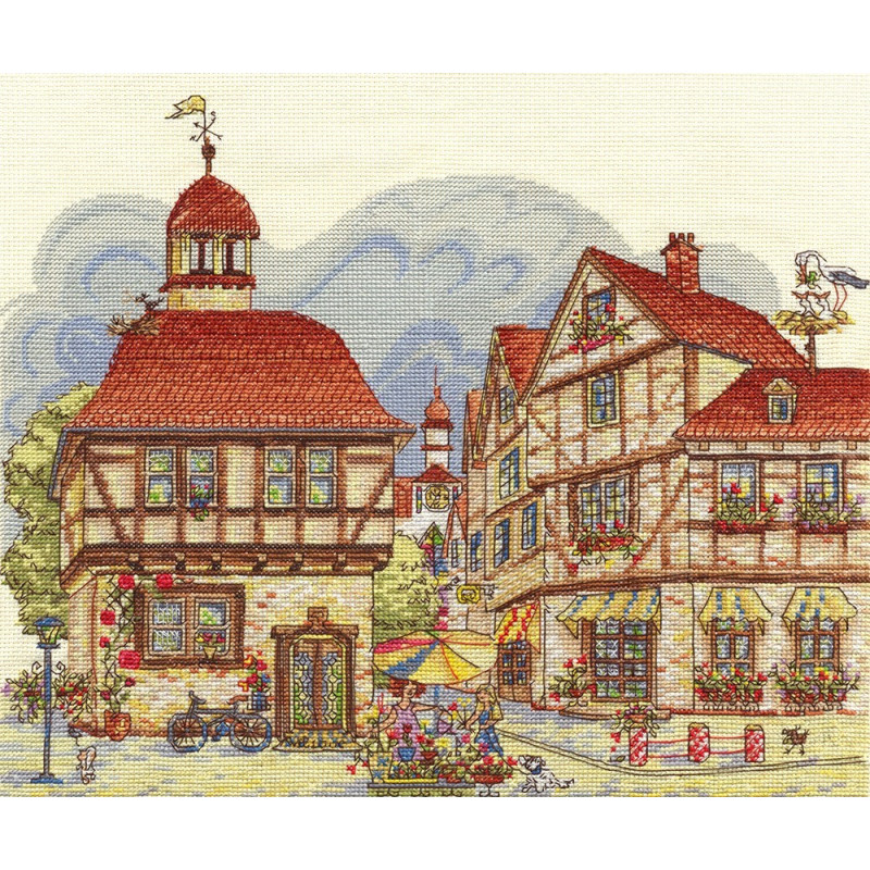 Borduurpakket Happy Town