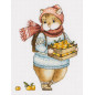Embroidery kit Hamster and Mandarins
