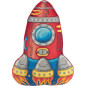 Kreuzstichkissen Rakete