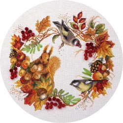 Panna Embroidery kit Autumn Wreath