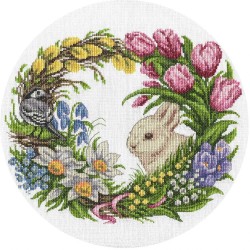 Panna Embroidery kit Spring Wreath