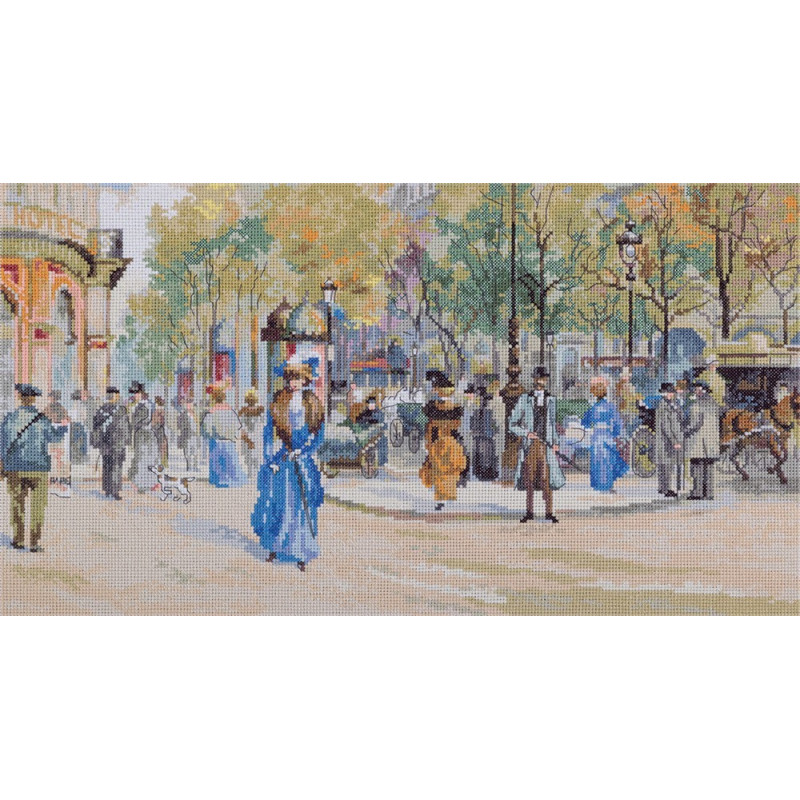 Kit de broderie Boulevard des Capucines Kit de broderie Boulevard des Capucines