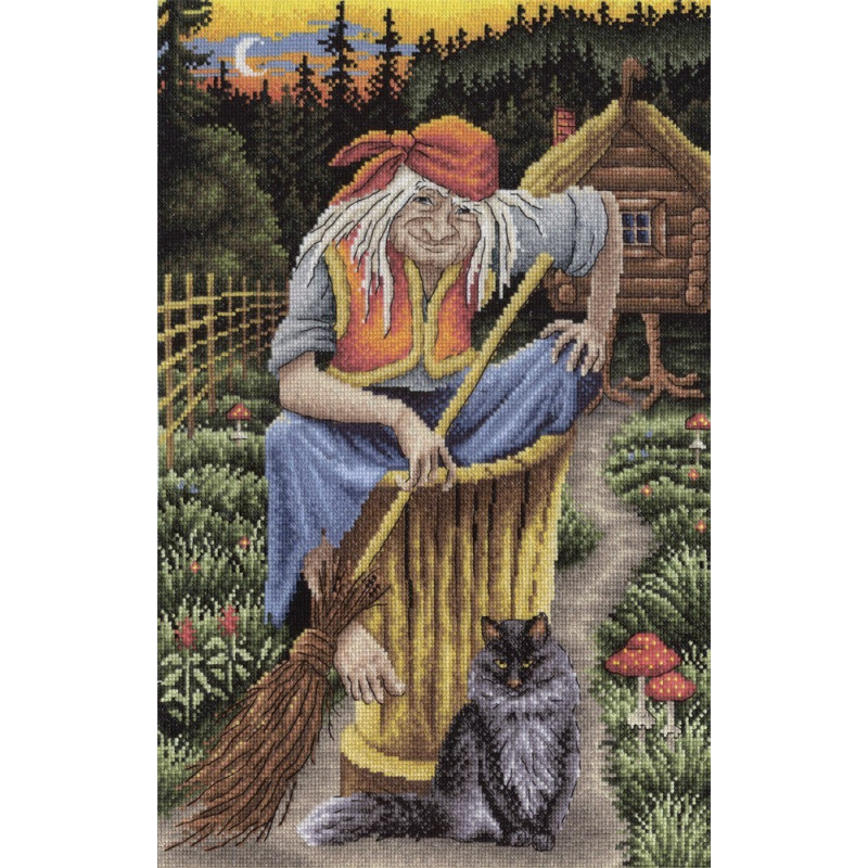 Embroidery kit Baba Yaga Embroidery kit Baba Yaga