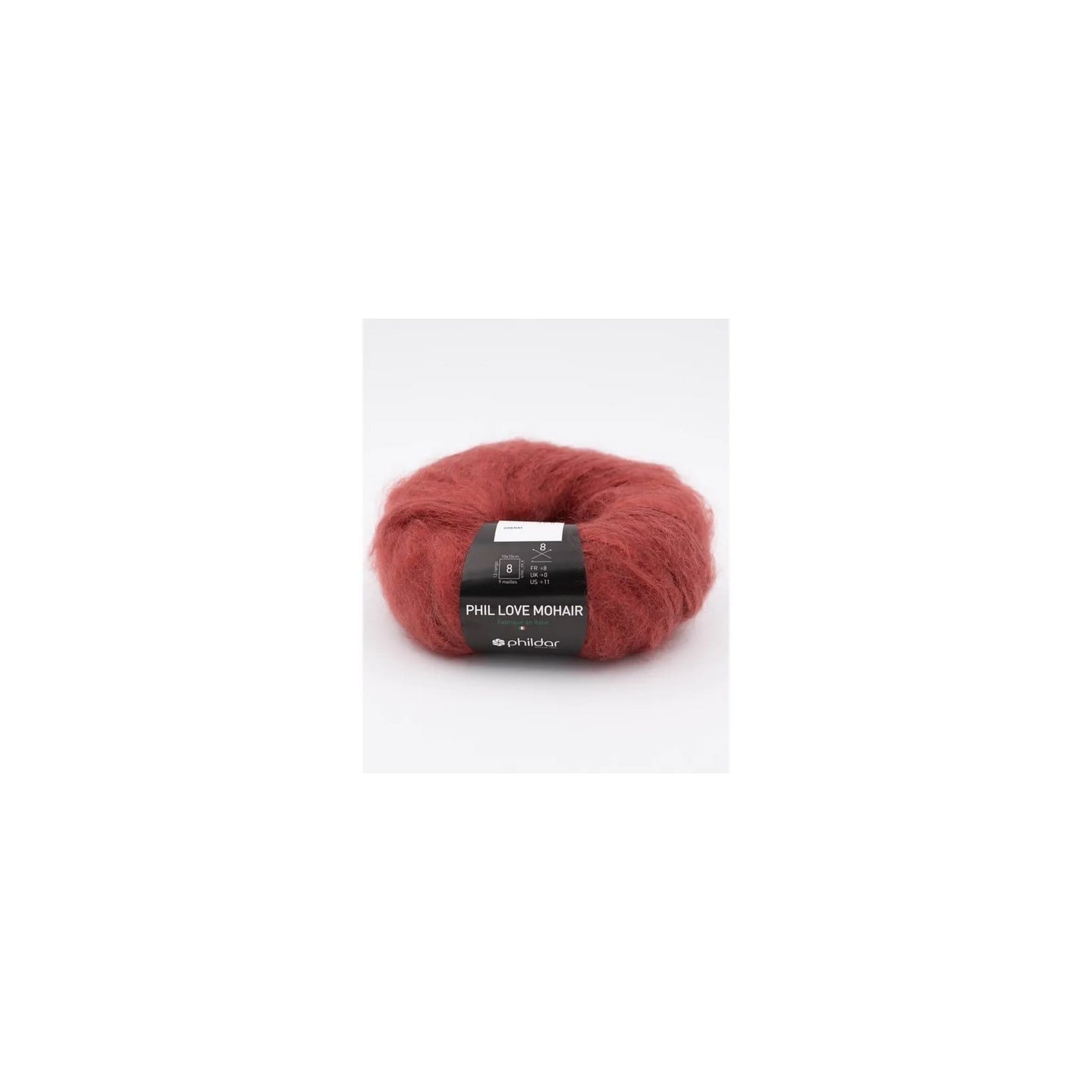 Knitting yarn Phildar Phil Love Mohair Grenat