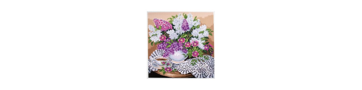 Kits de broderie pré imprimé sans fils