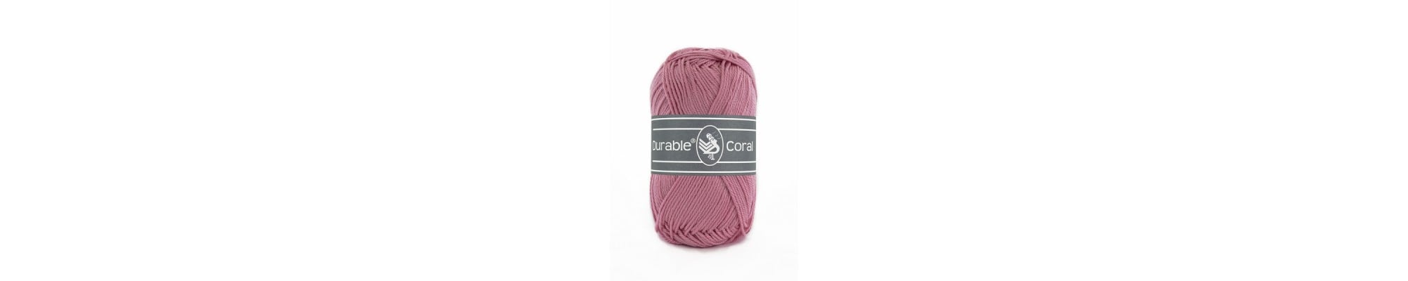Durable Coral Haakgaren - 100% Gemerceriseerd Katoen