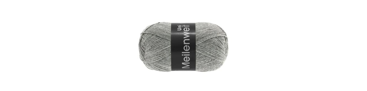 Meilenweit 100 uni - 80% Wol, 20% Polyamide