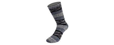 Lana Grossa sokkenwol Meilenweit 100 Denim Mix Bleu/Black