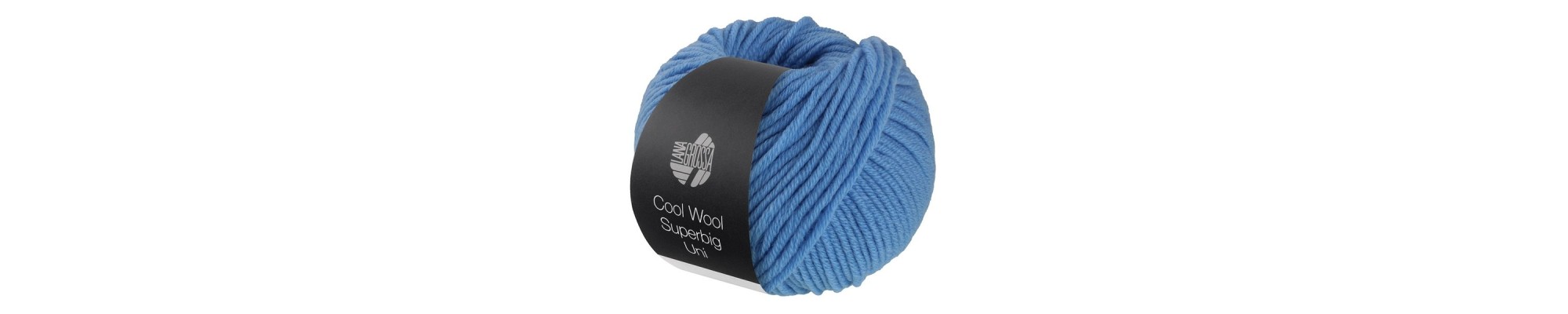 Knitting yarn Lana Grossa Cool Wool Superbig Uni
